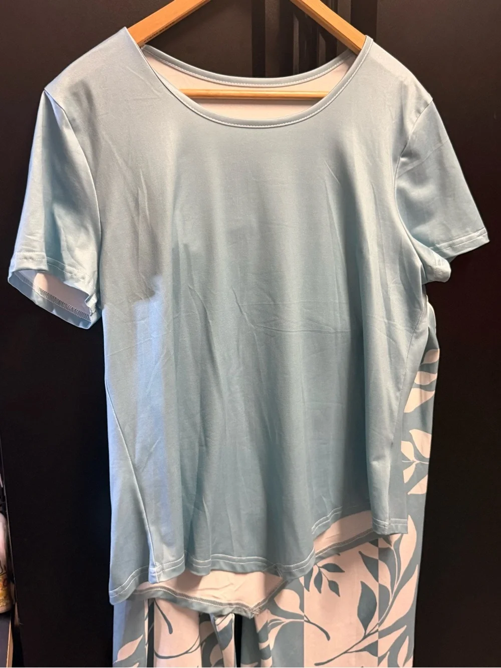 Women's Light Blue Casual 2 Piece Set - Picture 4 of 6